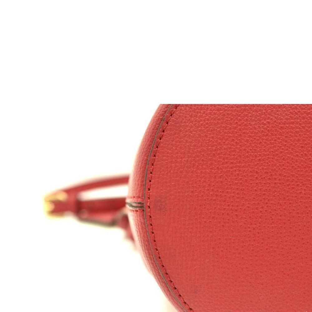 Burberry Leather Hobo Shoulder Bag Red - Picture 9 of 9